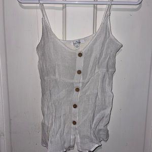 Sheer white tank.